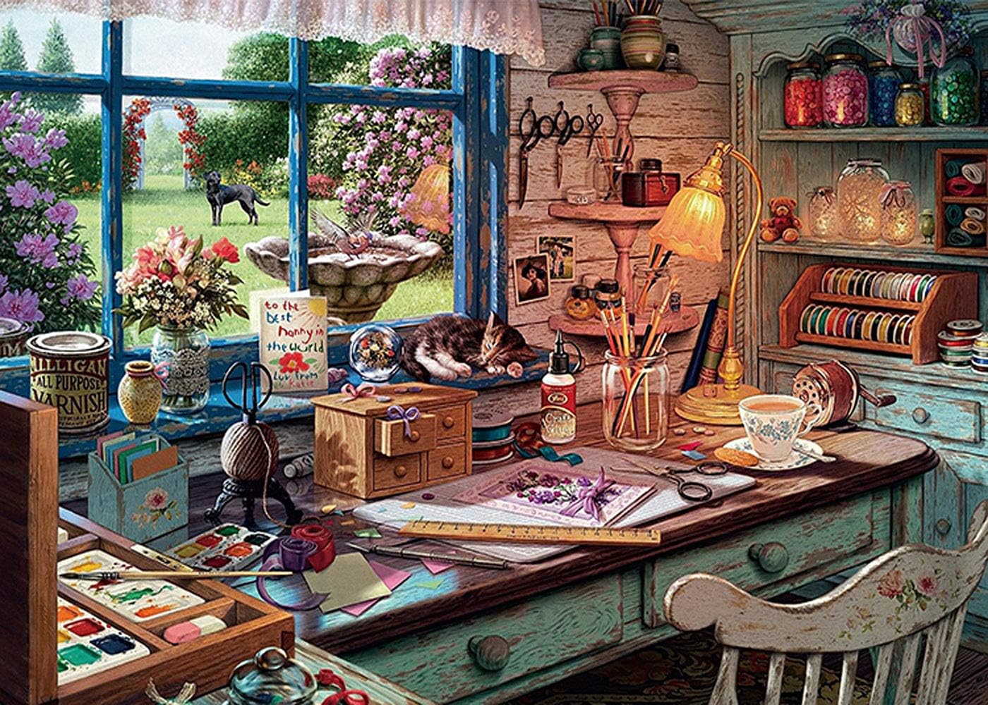 1000 Piece Jigsaw Puzzle for Adults Teens, Personalized Gift Painting Paper Puzzles Scenery Poster Boring Puzzle Game at Home (Scenery-6)