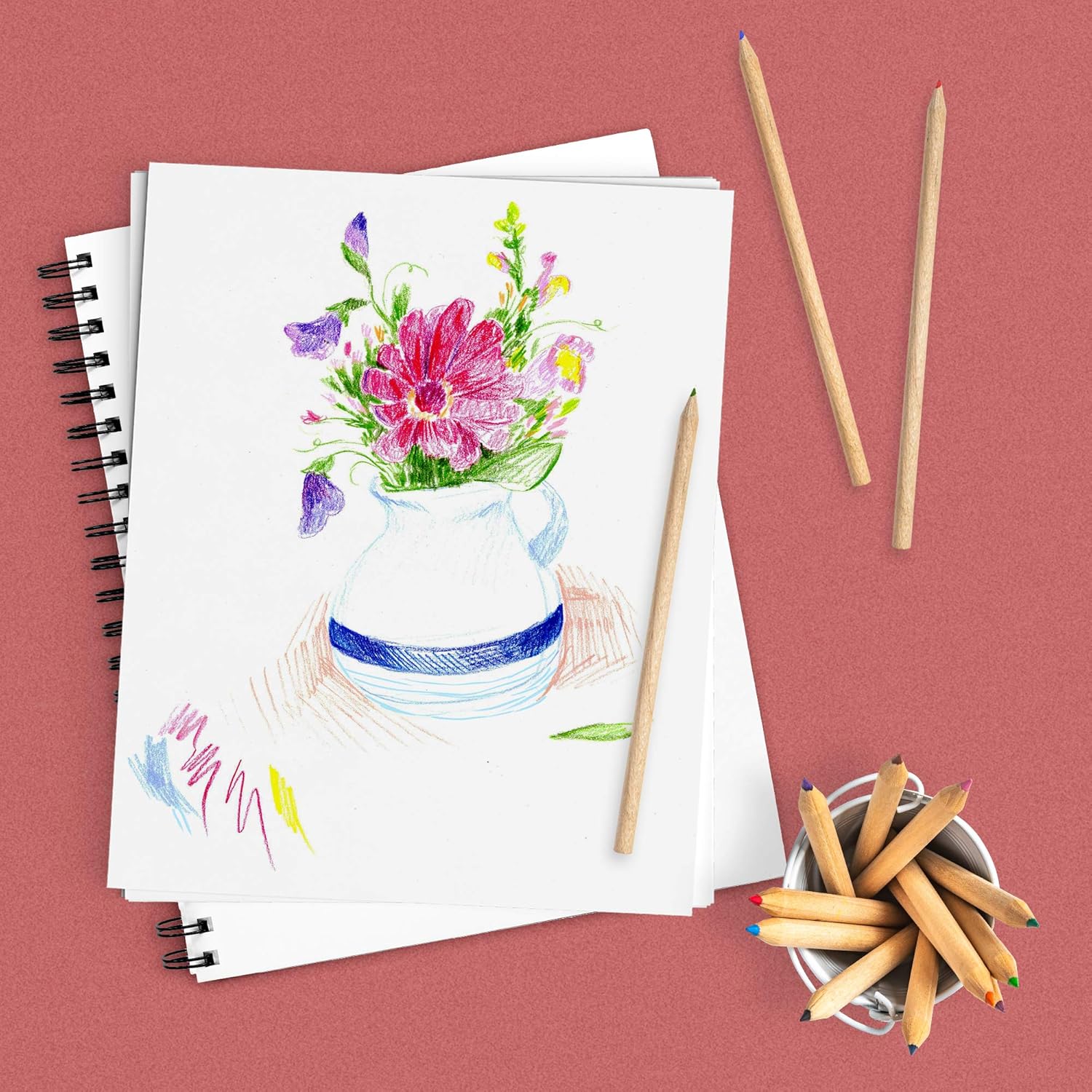Paperage Sketch Pad, 2-Pack 8.5x11" Inch Hardcover Sketchbook, Spiral Bound, 80 Sheets (74lb) Acid Free Drawing Notebook for Artist Pro & Students (Grey Cover): Arts, Crafts & Sewing