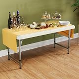 Home Vida 4ft Folding Table Heavy Duty Outdoor Indoor Buffet Trestle view 2