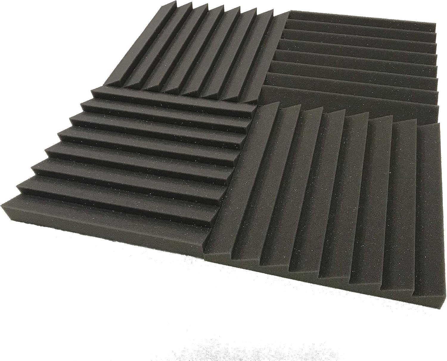 Advanced Acoustics 12" (305mm) Sawtooth Acoustic Studio Foam Treatment 24 Tile Pack 0.60 NRC Covering 24sqft (2.23m2) - Image 3