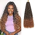 Flagship Goddess Box Braids Crochet Hair 24 Inch 9 Packs Boho Crochet Braids for Black Women,Bohomian Pre looped Crochet Hair for Black Women-T30