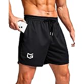 G Gradual Men's Athletic Workout Shorts with Pockets 5"/7"/9" Lightweight Quick Dry Gym Basketball Running Shorts for Men