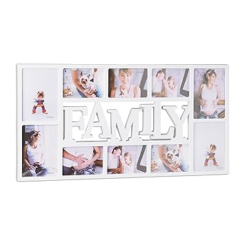 Relaxdays Picture Frame Family Photo Frame For 10 Pictures