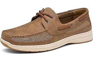 Vostey Men's Boat Shoes Slip On Stylish Casual Loafers Deck Shoes for Men