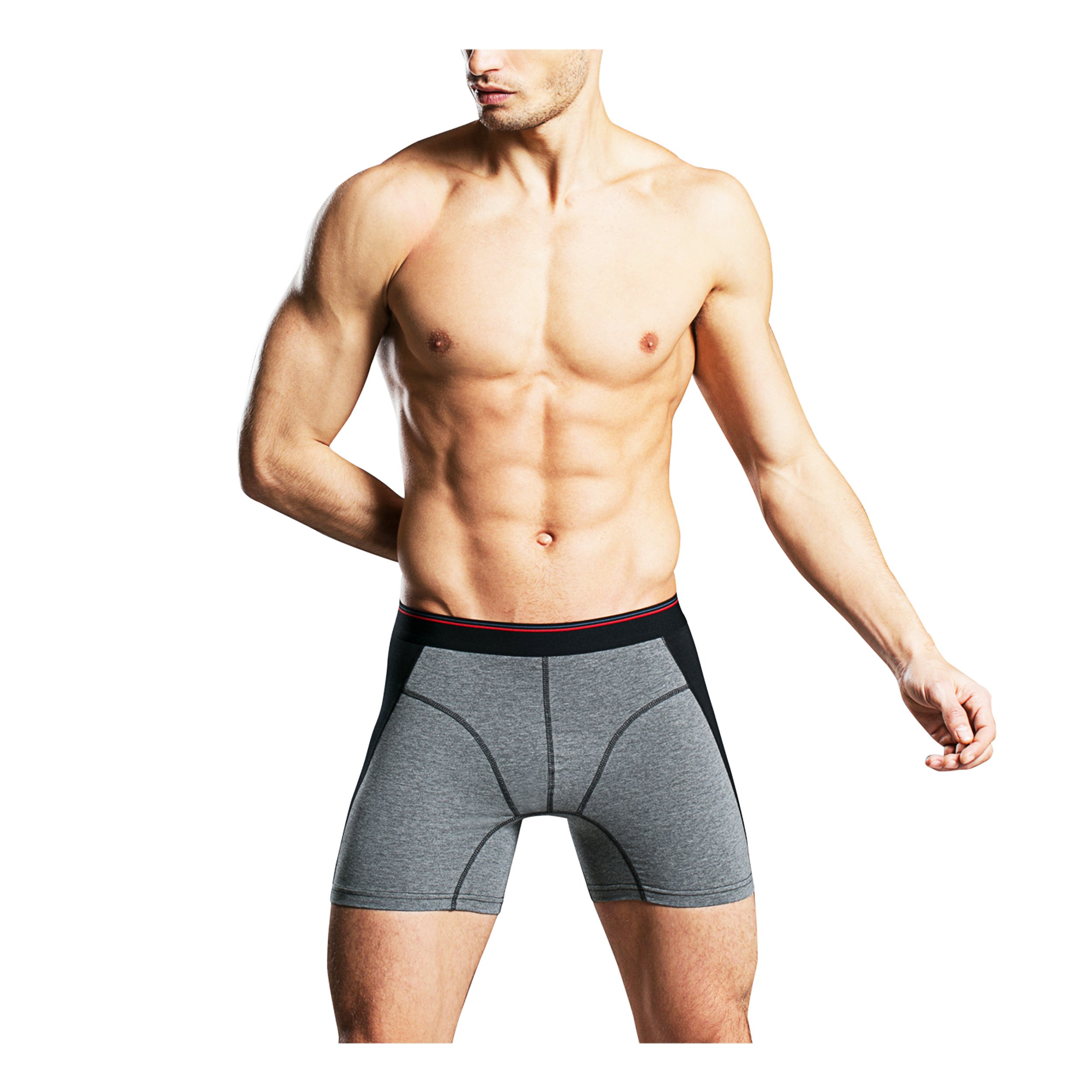 Fedpop Men\'s Boxer Briefs Cool Underwear Stretch Underpant