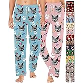 Custom Face Pajama Pants with Photo for Men Women Personalized Pj Bottoms with Pictures Customized Christmas Gifts