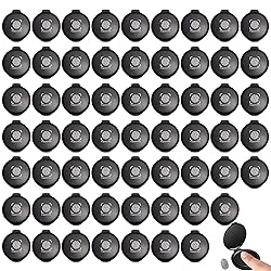 60 Pcs Fingerprint Ink Pad Black Finger Print Stamp
