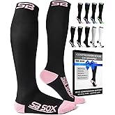 SB SOX Compression Socks for Women & Men (20-30 mmHg) - Best Support Stockings for Nurses, Travel, Medical, Pregnancy, and Daily Wear