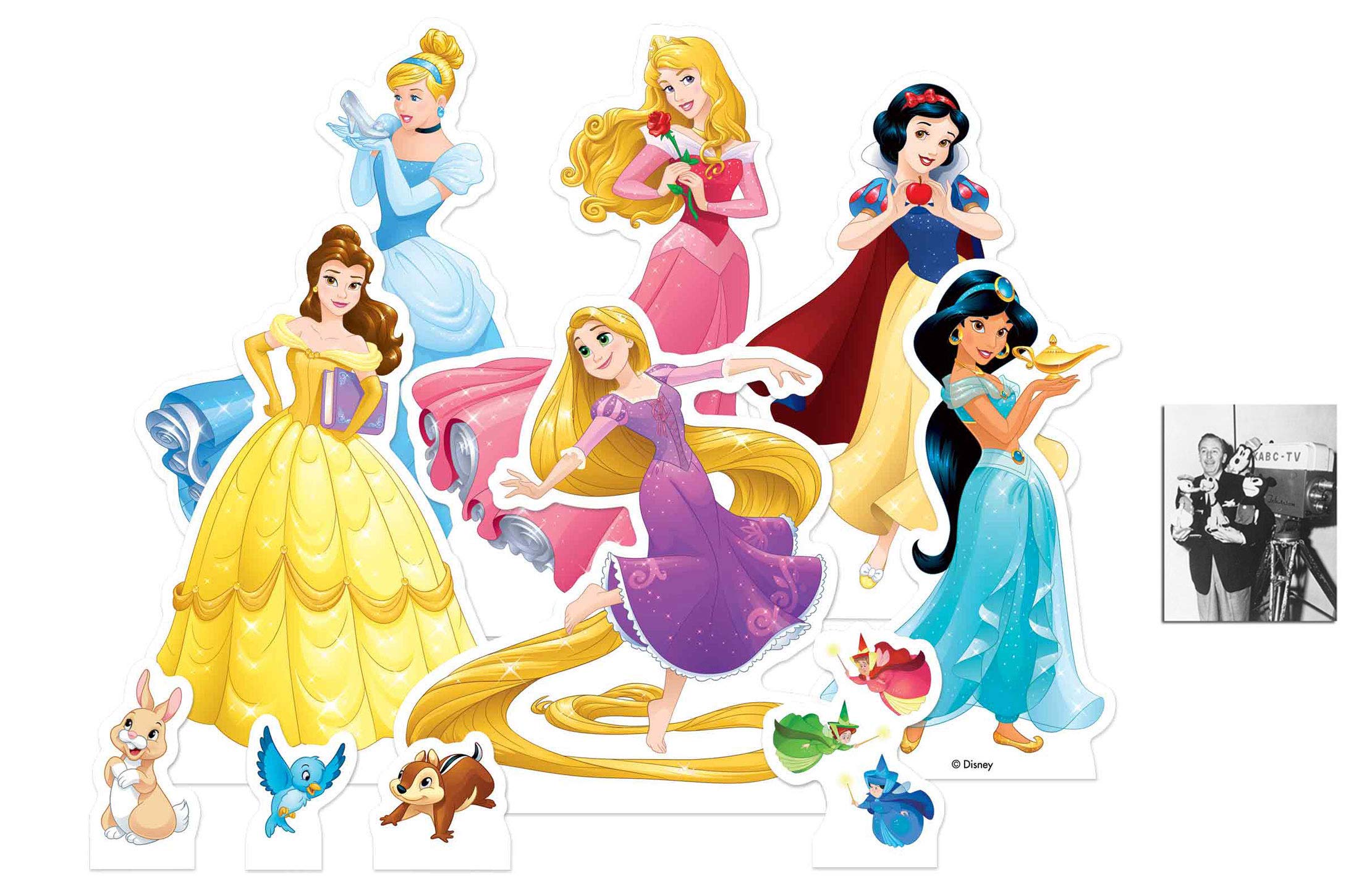 Bundlez 4 Fanz Disney Princess Table Top Cardboard Cutouts Party ...