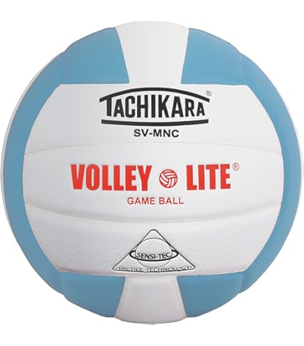 Tachikara SVMNC Volley-Lite Training Volleyball, Pink and White