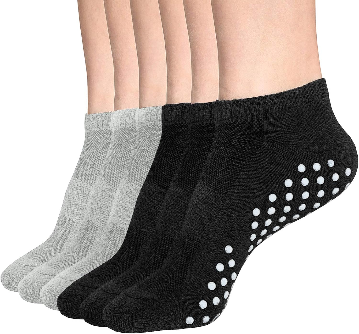 Womens & Mens Low Cut Socks, DIBAOLONG 6-Pair Ankle No Show Athletic Short Cotton Socks at  Women’s Clothing store