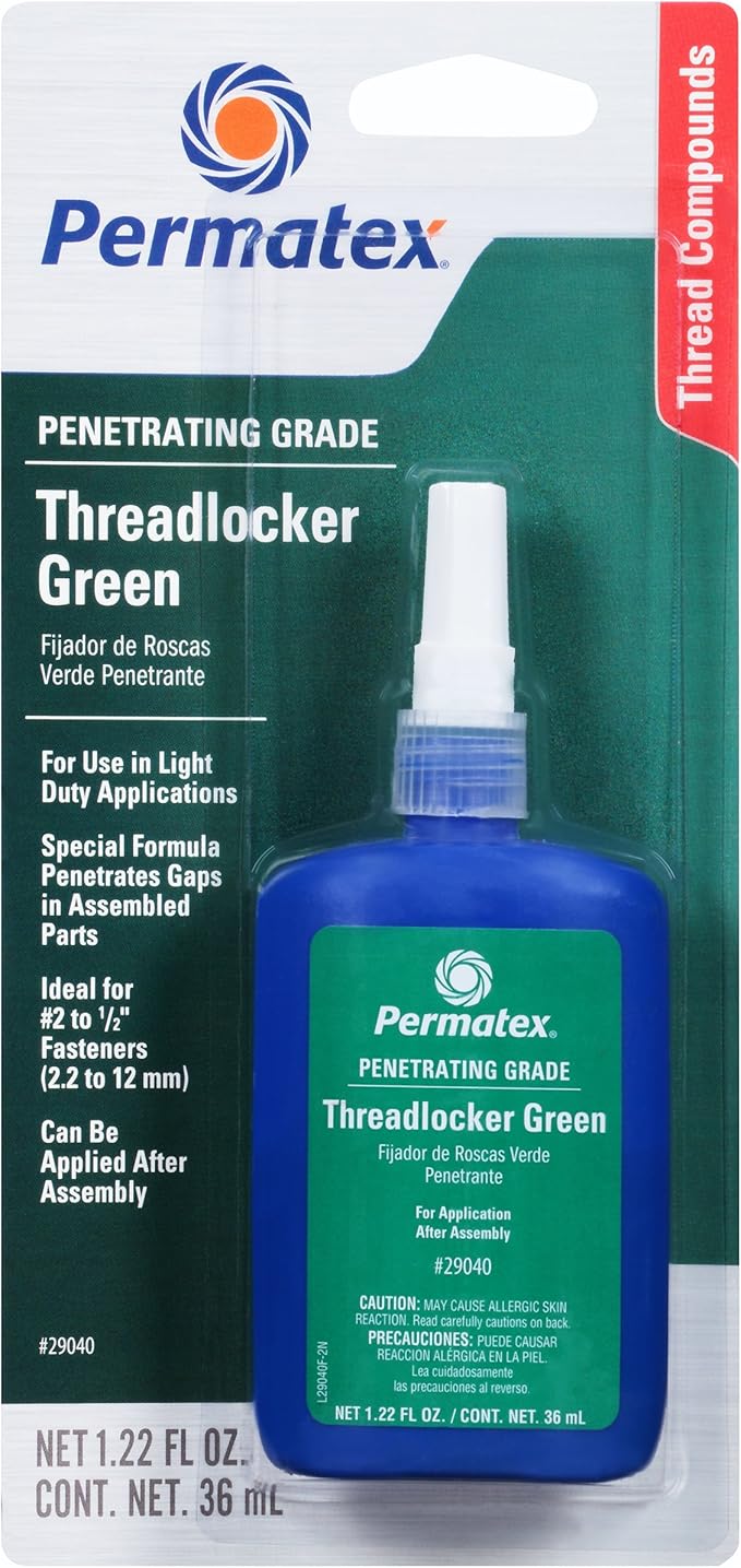 Permatex 29040 Grade Threadlocker Green, 36 ml by Permatex
