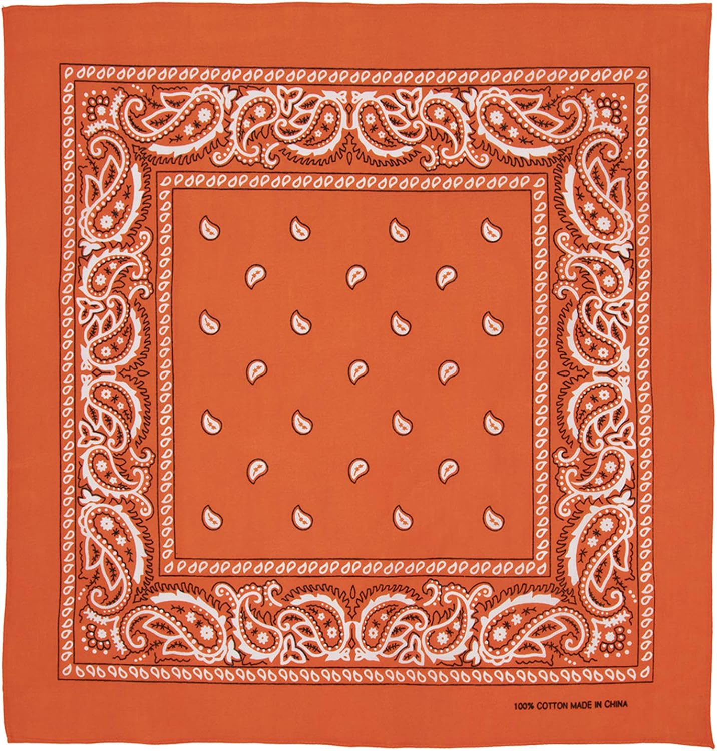 Large 100 Cotton Paisley Bandanas (22 inch x 22 inch) Clothing