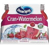 Ocean Spray&reg; Cran-Watermelon&trade; Juice Drinks, 10 Ounce Bottles, 6 Count | Ocean Spray&reg; Cran-Watermelon&trade; Juice Drinks, Refreshing Summer Flavor, 10 Fluid Ounce Bottles, 6 Count