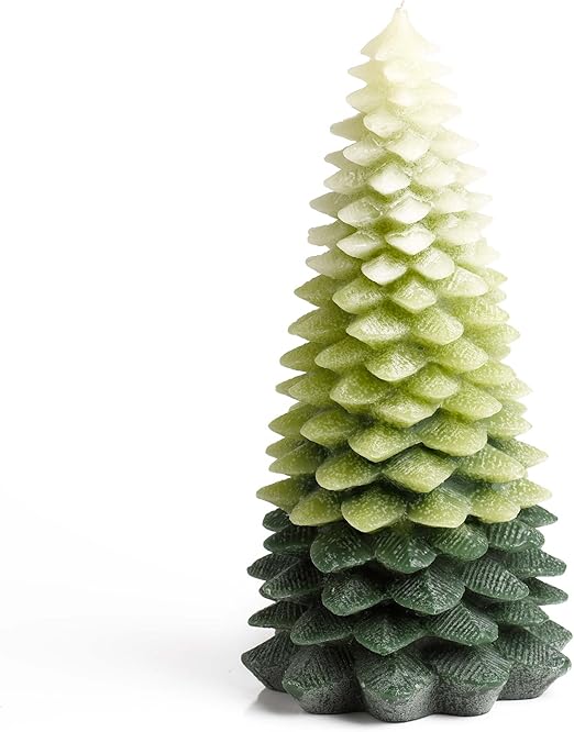 Amazon Com Tag Christmas Evergreen Tree Large Candle Home Kitchen