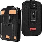 Vinanker Scanner Holster Compatible with Zebra TC75x, TC75, TC70x, TC70, TC72, TC77 Handheld Barcode Mobile Computers, Scanner Holder with Belt Clip and Safety Strap (Black)