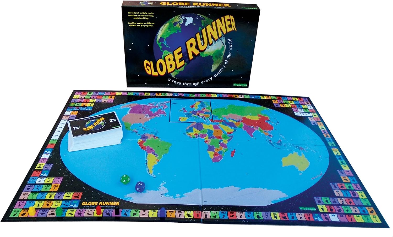 GLOBE RUNNER - Educational Geography Family Board Game for both Kids and Adults that Races Around the World Through Every Country - Image 5