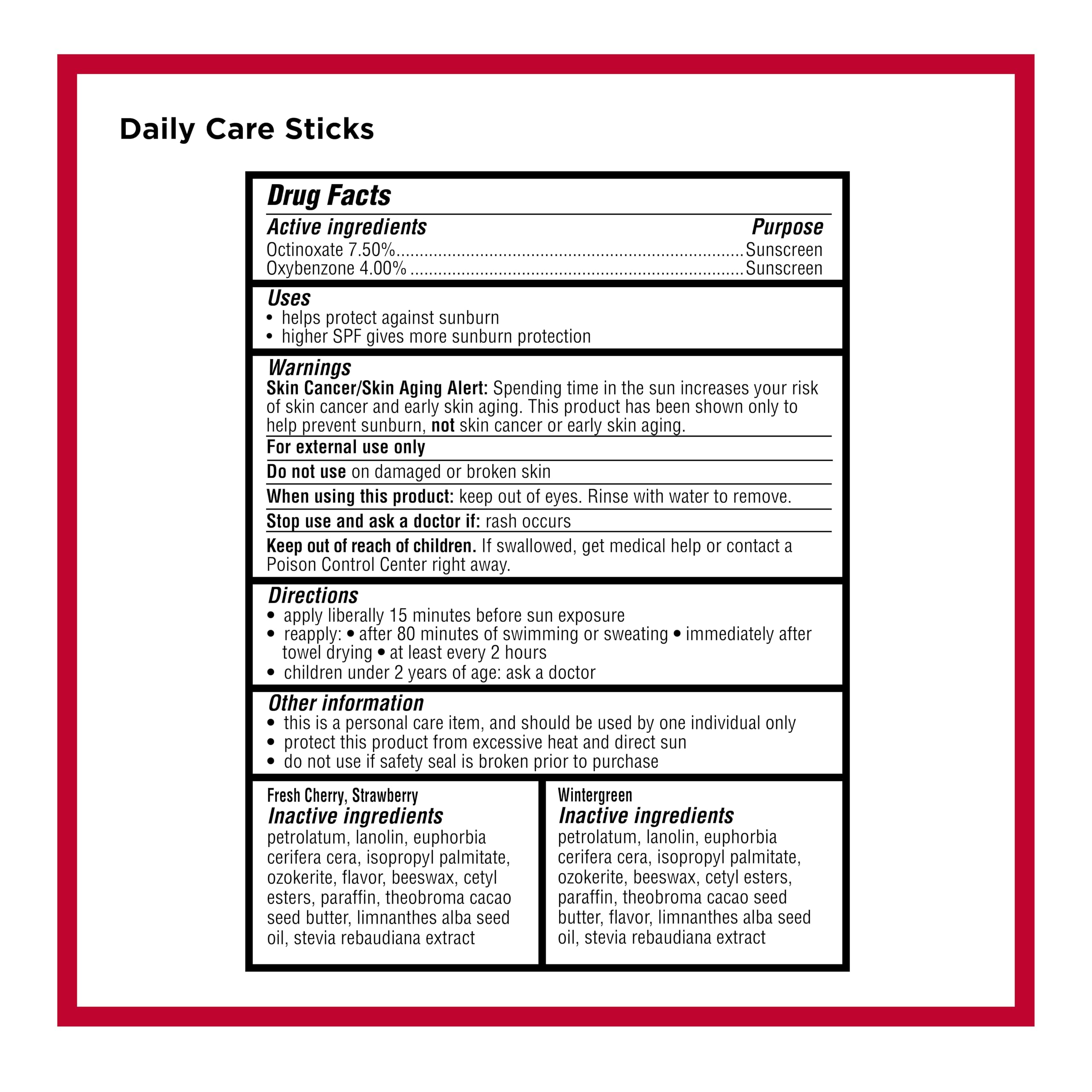 Carmex Daily Care Moisturizing Lip Balm Pack, SPF 15, Multi-Flavor Lip Care Variety Pack Bag, 9 Count (3 Tubes, 6 Sticks)