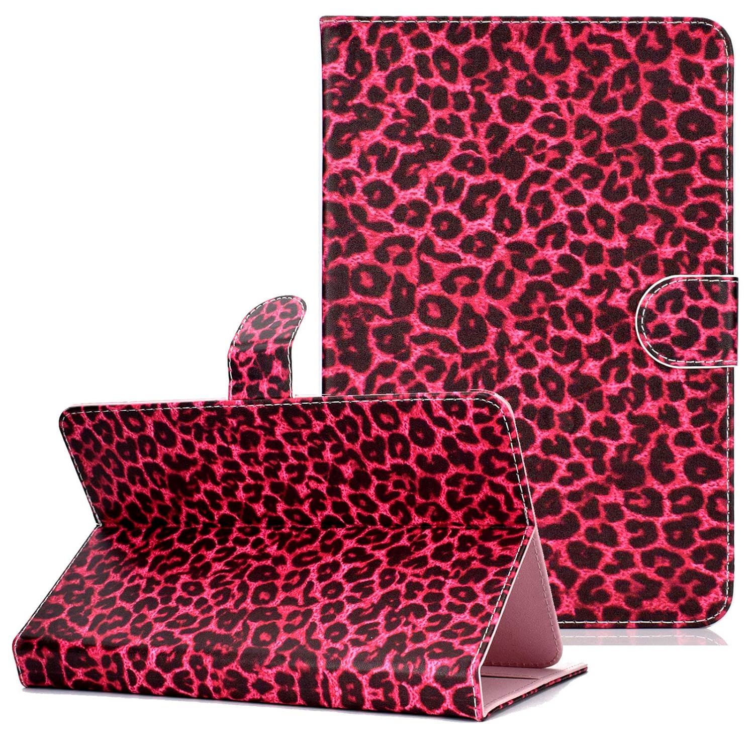 Red fushion Samsung Galaxy Tab 4 9.7 Tab E 9.6 A 9.7,Tab S universal design leopard view