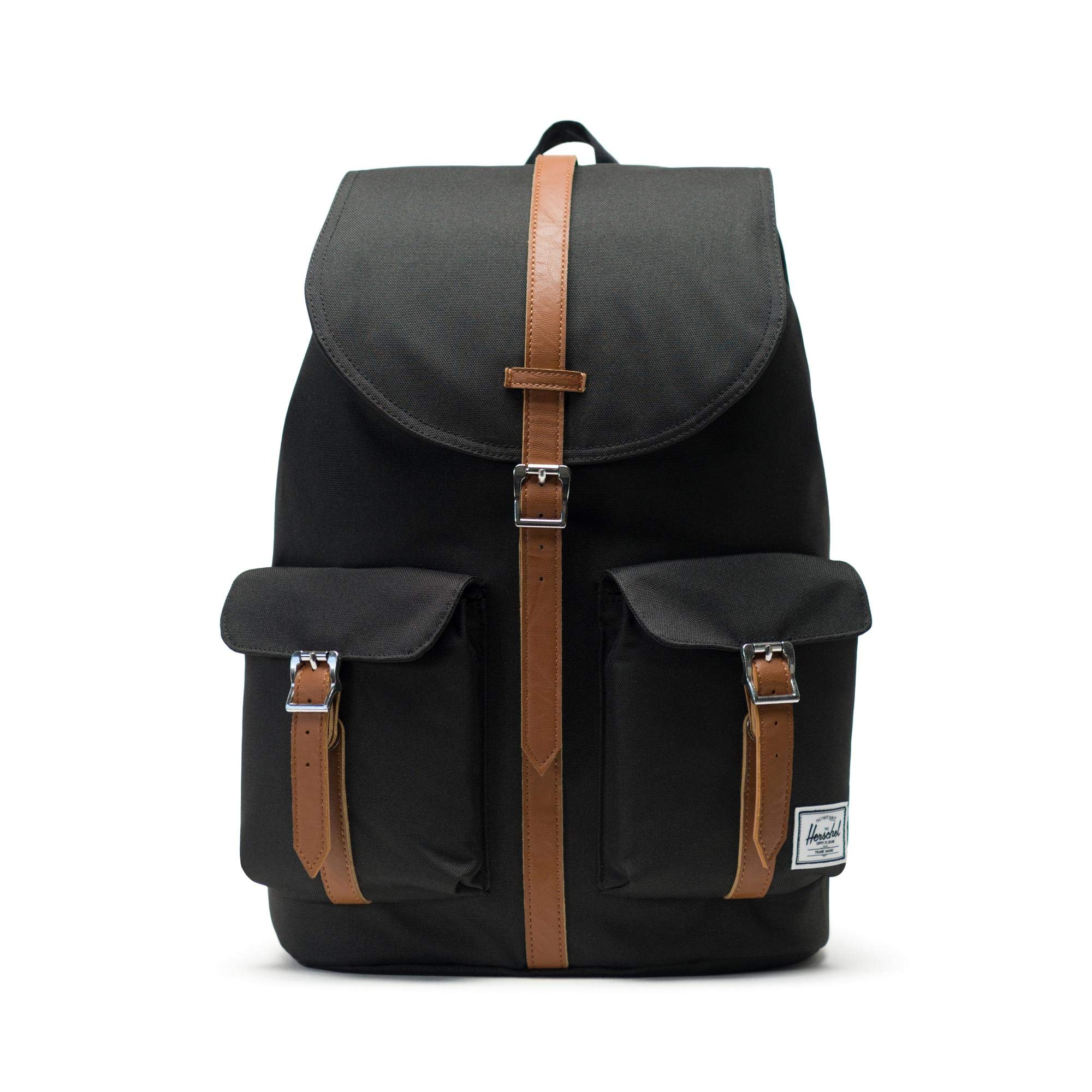 black and tan backpack
