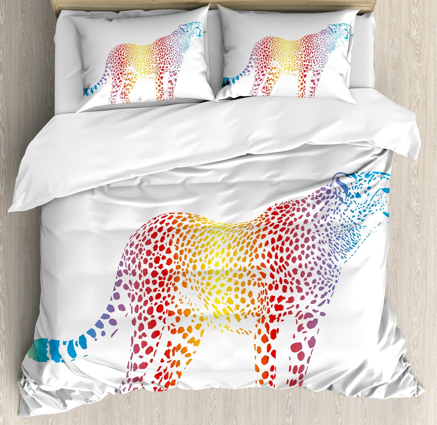 Best Rainbow Cheetah Print Bedding Cree Home