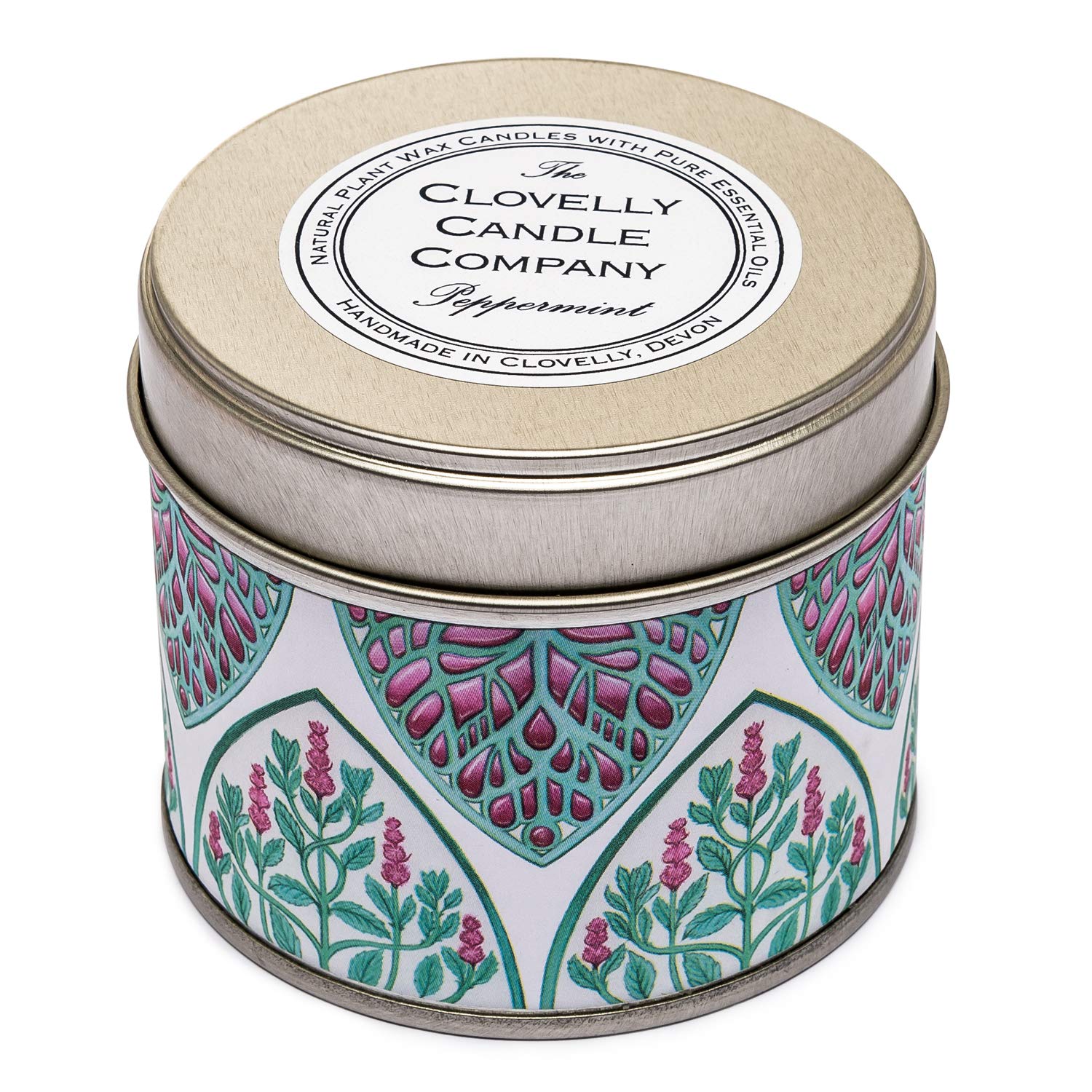Clovelly Soap Co Handmade Natural Scented Peppermint Aromatherapy Soy Wax Vegan Tin Candle