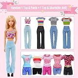 Miunana 101 pcs Wardrobe Closet Doll Clothes Accessories Set 11.5 Inch view 5