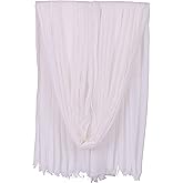 LMVERNA Women Summer Scarf Large Long Line Beach Shawl Lightweight with Fringed Headscarf Gauze Shawl and Wrap