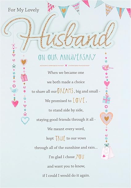 Hallmark Husband Anniversary Card All My Love Medium Old Model Amazon Co Uk Office Products