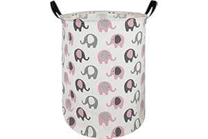 MAIZMZ Kids Hamper Storage Bins Organizer Toy Box Laundry Basket Large Canvas Collapsible Chest for Home/Dorm/Kitchen/Pet/Office/Closet/Shelf/Gift Baskets