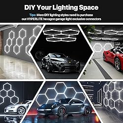 HYPERLITE Gen 2 Hexagon Garage Lights: 168W 16800LM