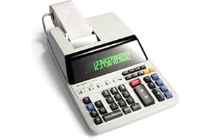 Sharp EL-1197PIII Heavy Duty Color Printing Calculator with Clock and Calendar