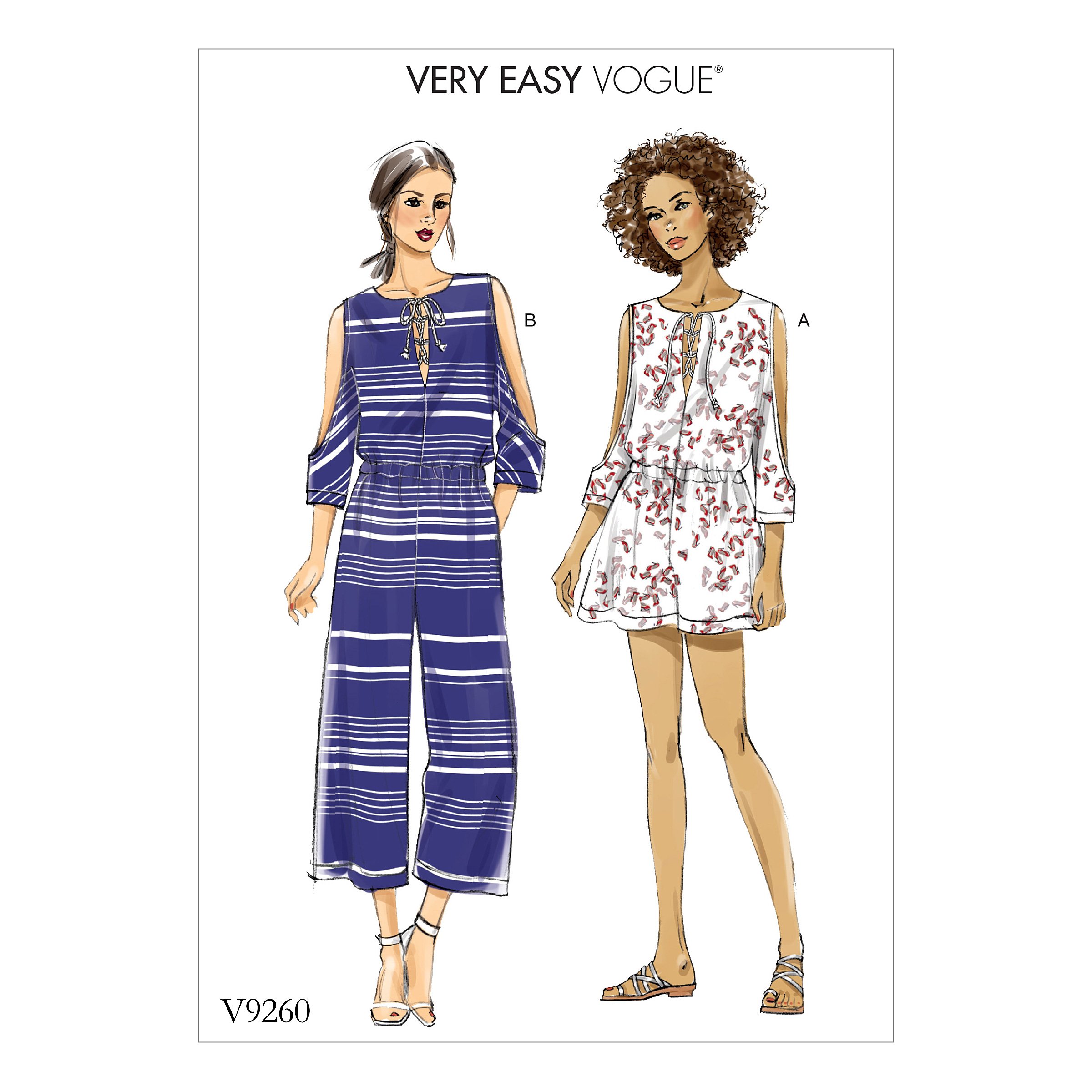 Vogue Patterns 9260 ZZ, Misses Petite Romper and Jumpsuit,Sizes LRG-XXL, Tissue, Multi-Colour, 15 x 0.5 x 22 cm