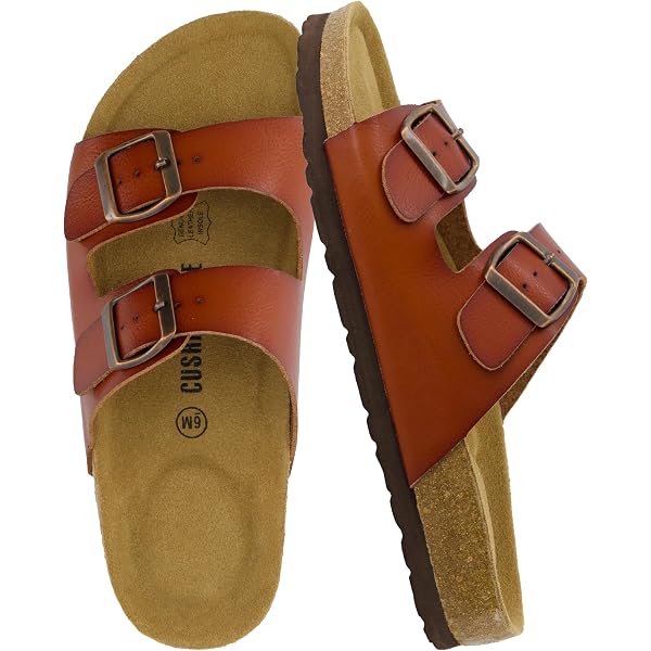 Birkenstock Arizona SFB Ginger Brown Birko Flor Sandals Size 42 EU Soft Footbed Arizona Soft Footbed Birko-Flor in Color Ginger Brown  main image 4