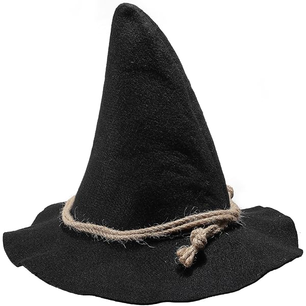Chapeau D'épouvantail Sorcier Tournesol - Accessoire Cosplay Halloween Adulte/enfant, Noir/marron
