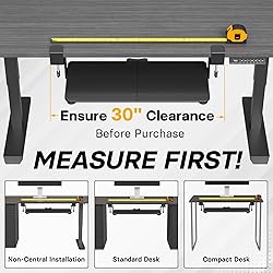 BONTEC Under Desk Keyboard Tray, 30" Slide-Out