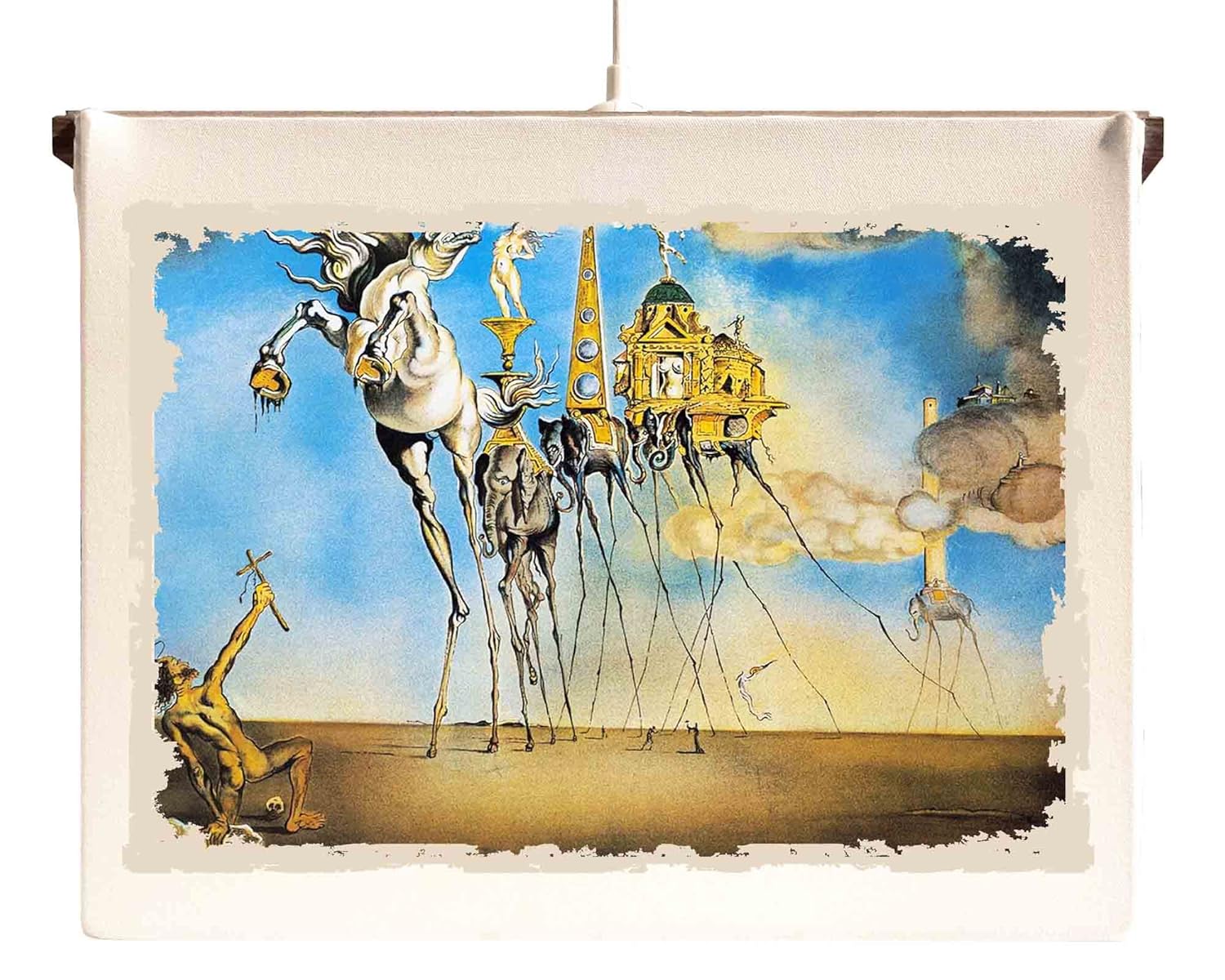 Suspension Ceiling Lamp Quadro Salvador Dali Temptations Of S