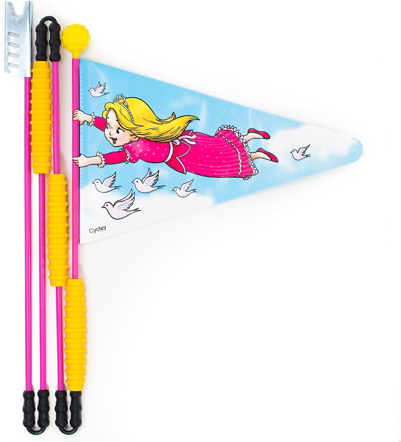 CYCLEY bicycle flag for children's bike with flying princess motiv
