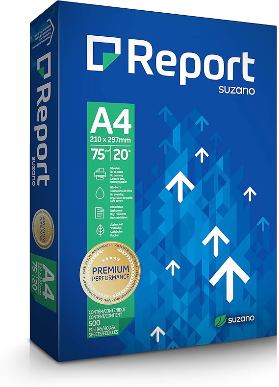 Papel Sulfite Report Premium A4 75g 500 folhas