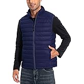 Pioneer Camp Men's Lightweight Puffer Vest Packable Water-Repellent Warm Quilted Sleeveless Outerwear for Work Casual Travel…