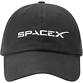 Embroidered Spacex Hat Baseball Hats for Men and Women Black