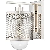 Z-Lite 3037-1S-PN Kipton Wall Sconce, 1-Light 60 Watts, Polished Nickel