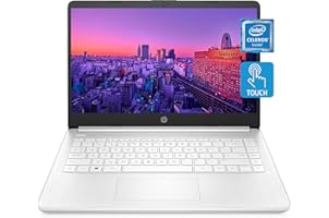 HP 14 Laptop, Intel Celeron N4020, 4 GB RAM, 64 GB Storage, 14-inch HD Touchscreen, Windows 10 Home, Thin & Portable, 4K Grap