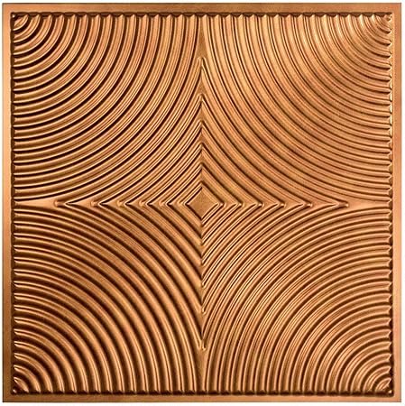 Fasade Easy Installation Echo Antique Bronze Lay In Ceiling Tile
