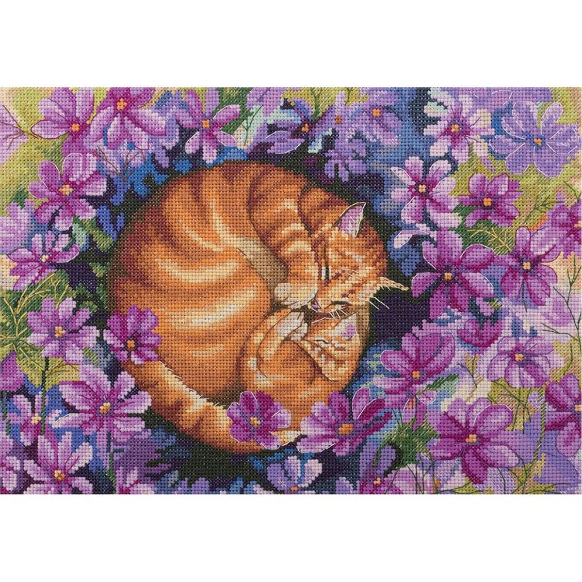 PANNA Where My Sun Sleeps Cross Stitch, Cotton, Multi, 27 x 19cm