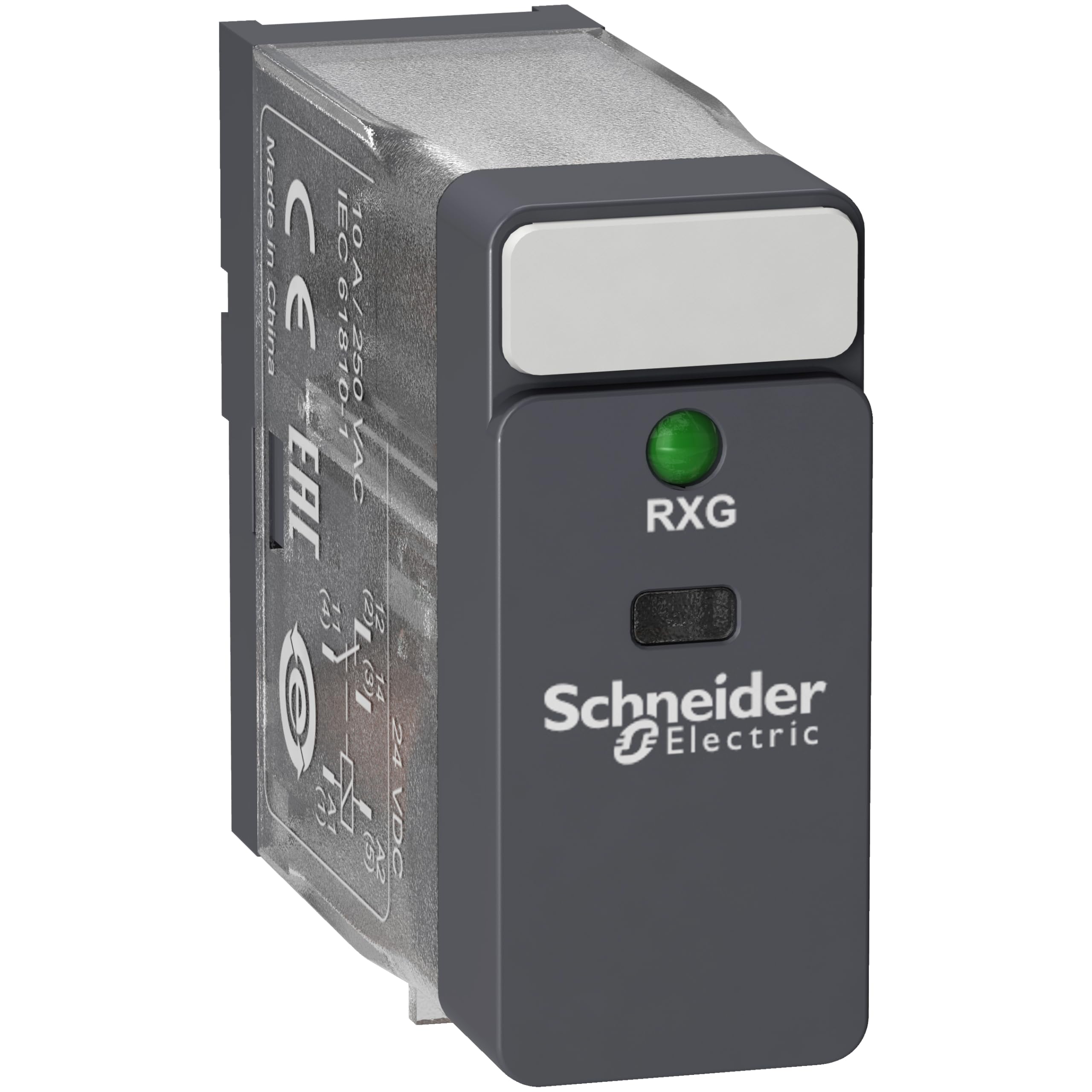 Schneider Electric RXG13F7 Relay LED 1CO 120V, 1Co 10A Relay-Ltbled 120Vac