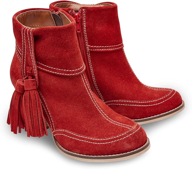 Joe Browns Women's Just Divine Suede Boots Ankle (Red), 7 UK 41 EU