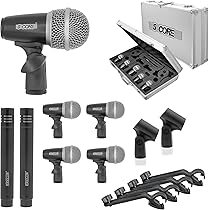 Mic Drum SET マイクとクリップセット Amazon.com: Depusheng 5-Piece Wired Dynamic Drum Mic Kit