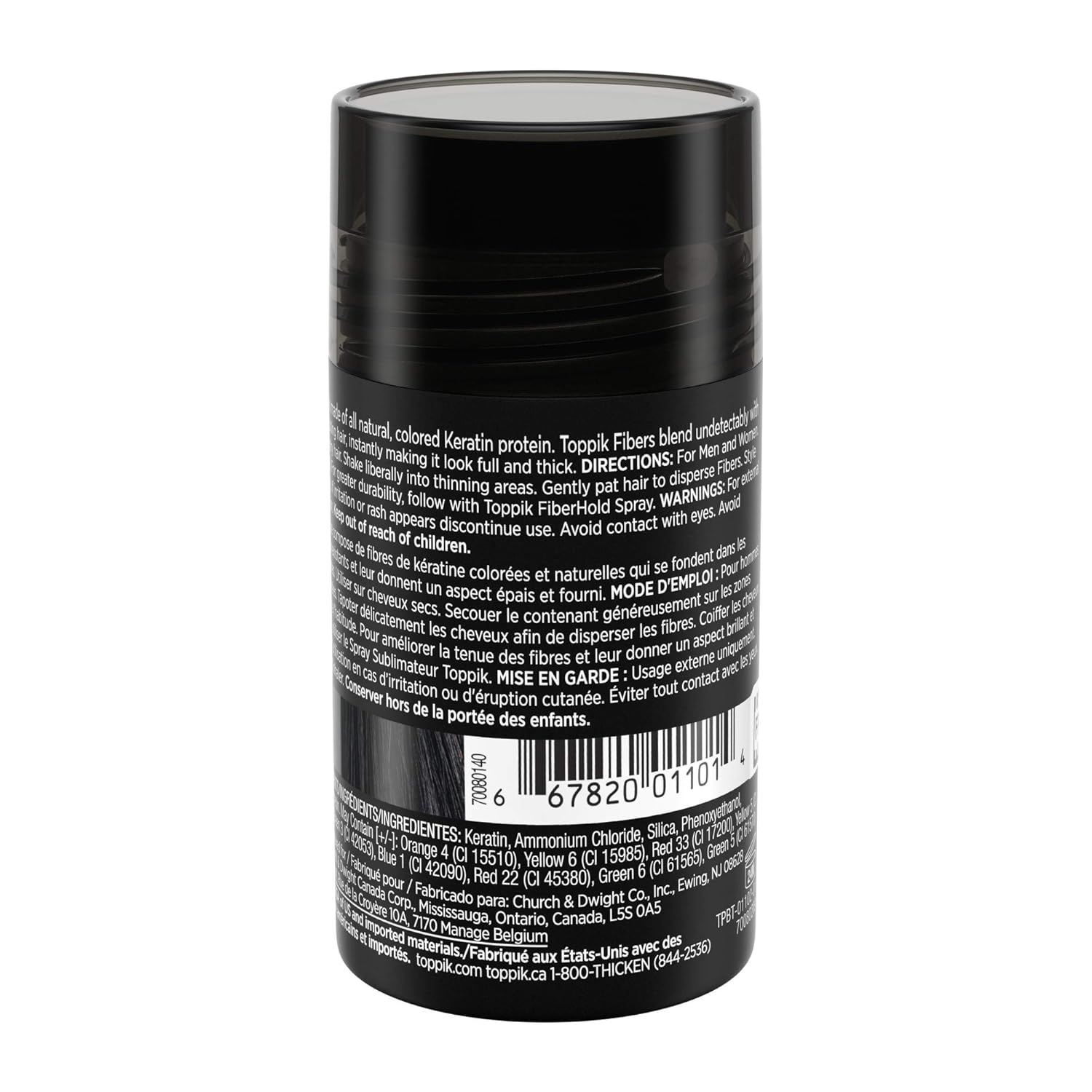 Toppik Hair Building Fibers, Black, 0.42 oz: Premium Beauty