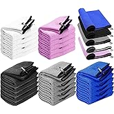 FINGER TEN Golf Towels Bulk for Golf Bags Men Women with Clip 16'' x 16'' Value 30 Pack, Microfiber Fabric Golf Towel for Mini Golf Tournament Fitness Yoga Hiking Camping (Multicolor)